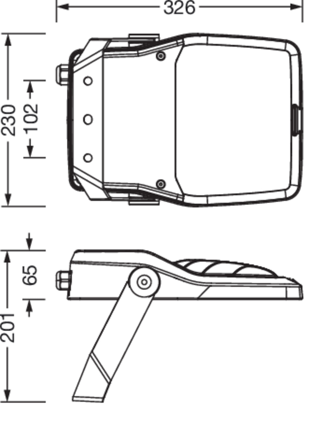 Siteco LED-Fluter 730, EVG iQ, Art.-Nr. 5XA7761A2E1A, Ansicht 2