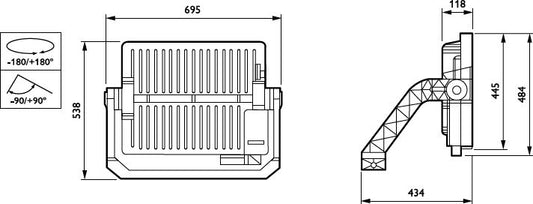 Philips Lighting Signify PLS LED-Scheinwerfer 740, WB, DALI BVP518, Art.-Nr. 8721103383082, Ansicht 2