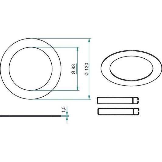 Brumberg Maßzeichnung, Art.-Nr. 81007070