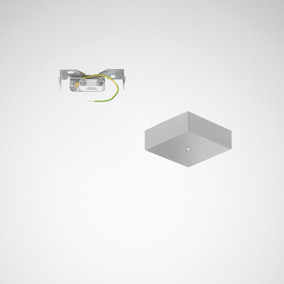 Trilux Deckenanschlussdose eckig, si-gr ZAE 03, Art.-Nr. 4691800