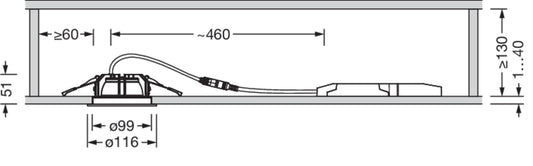 Siteco LED-Downlight 3000K, ML, DALI2, Art.-Nr. 51DB12EC11B1D, Ansicht 2