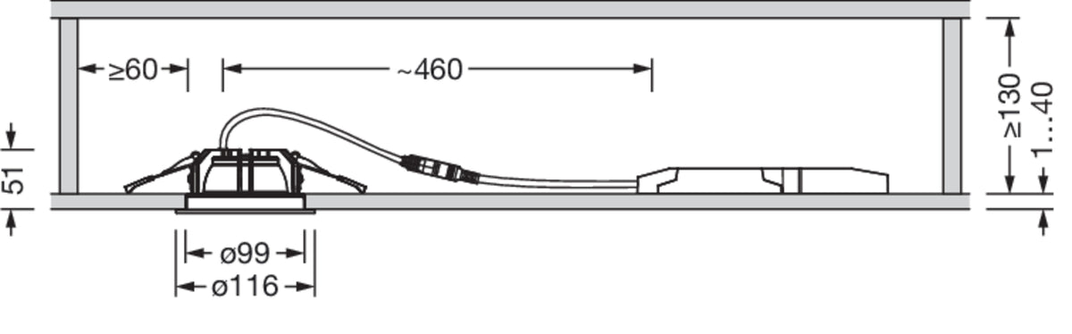 Siteco LED-Downlight 4000K, ML, DALI2, Art.-Nr. 51DB34EC15D1D, Ansicht 2