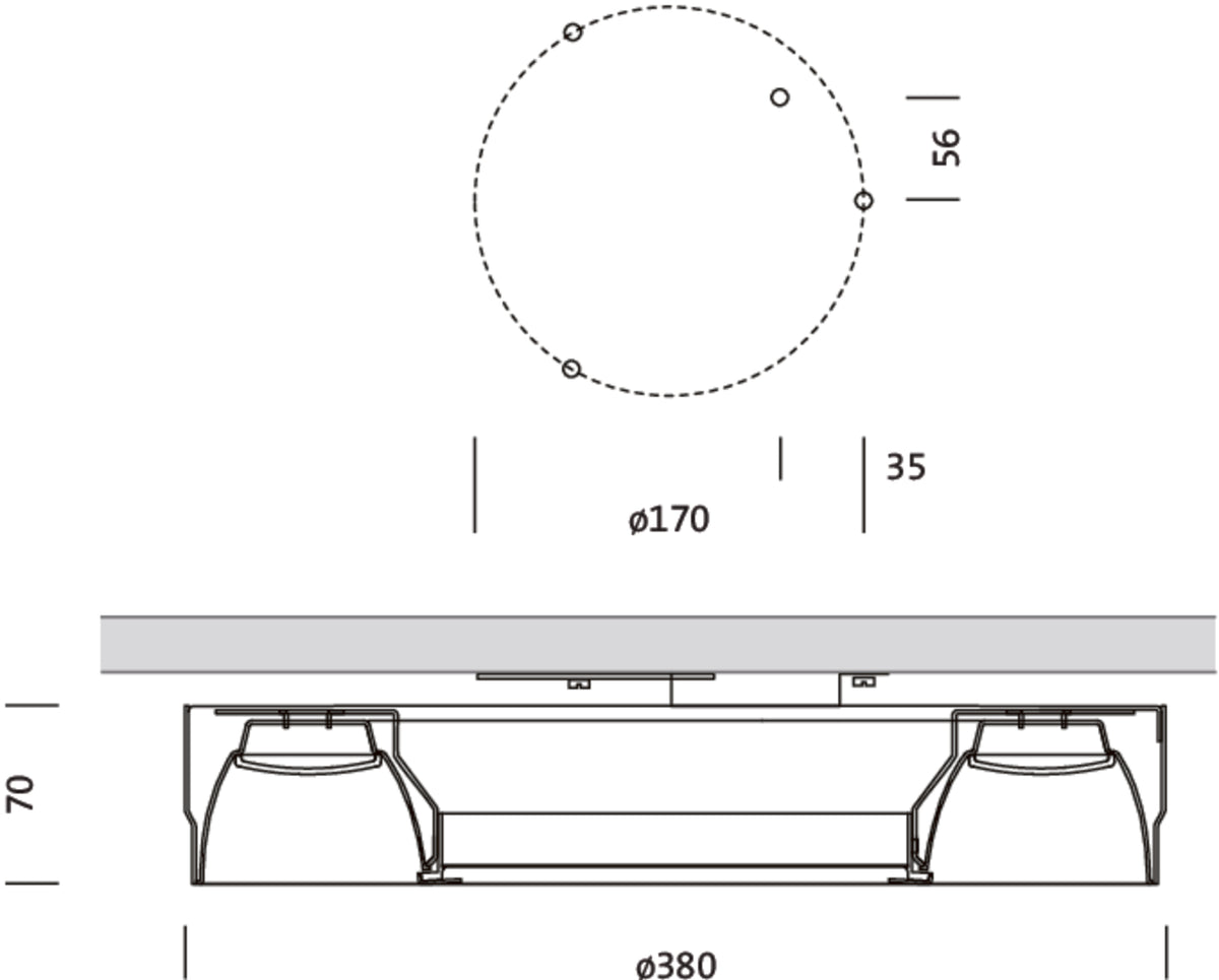Siteco LED-Downlight 3000K, DALI2, Art.-Nr. 51DC112DDB400A, Ansicht 2