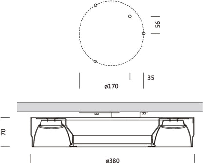 Siteco LED-Downlight DT8, DALI-2, Art.-Nr. 51DC312TD6400A, Ansicht 2