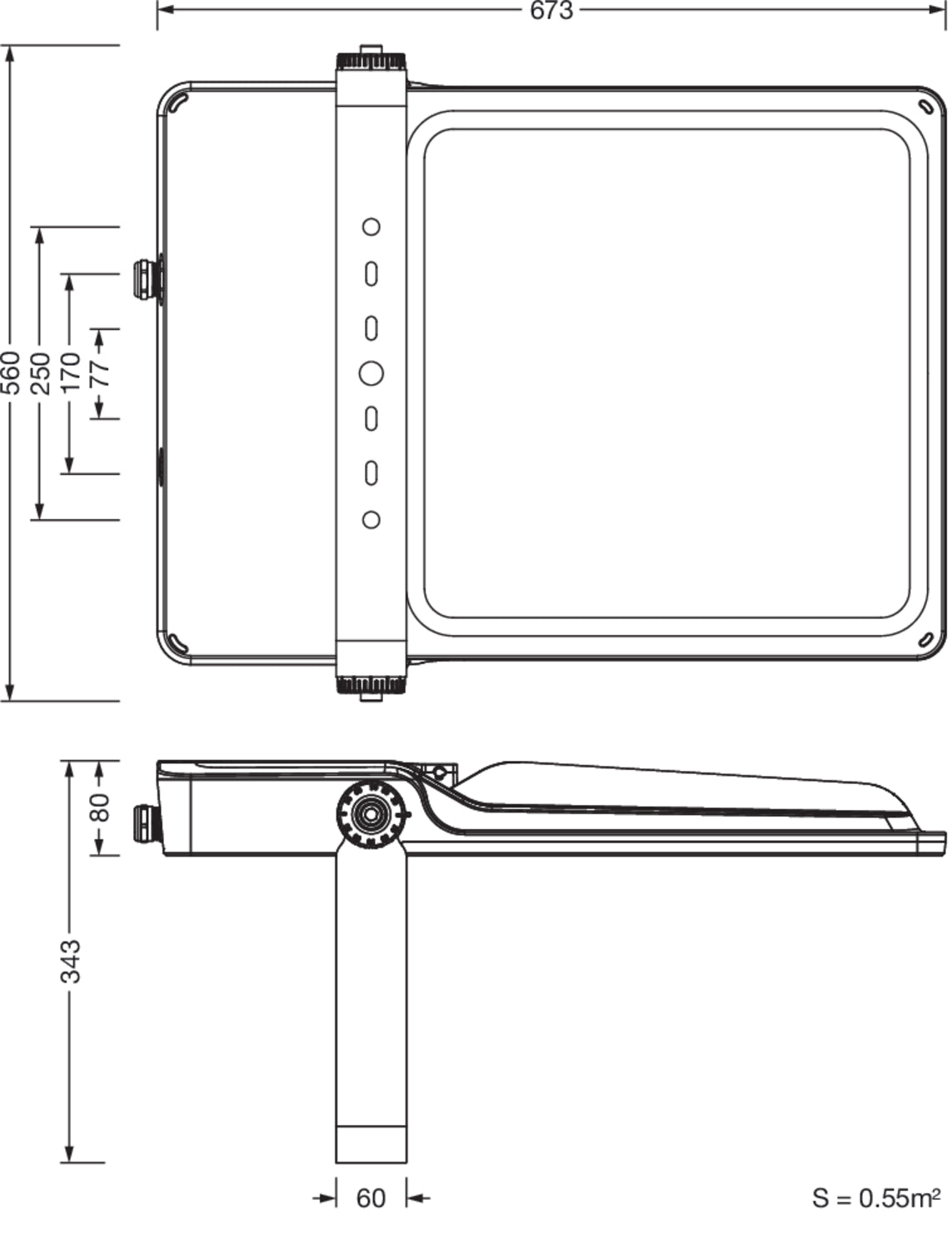 Siteco LED-Fluter 730, DALI, Art.-Nr. 5XA7592E1K22, Ansicht 2