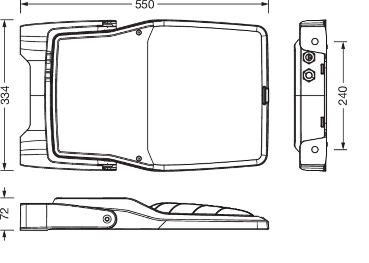 Siteco LED-Fluter 730, EVG iQ, Art.-Nr. 5XA7772D2C2A, Ansicht 2
