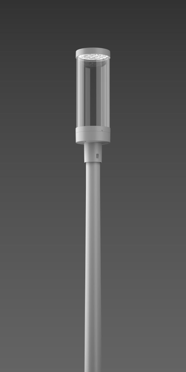 RZB Zimmermann LED-Mastaufsatzleuchte 730, silber, Art.-Nr. 612261.004