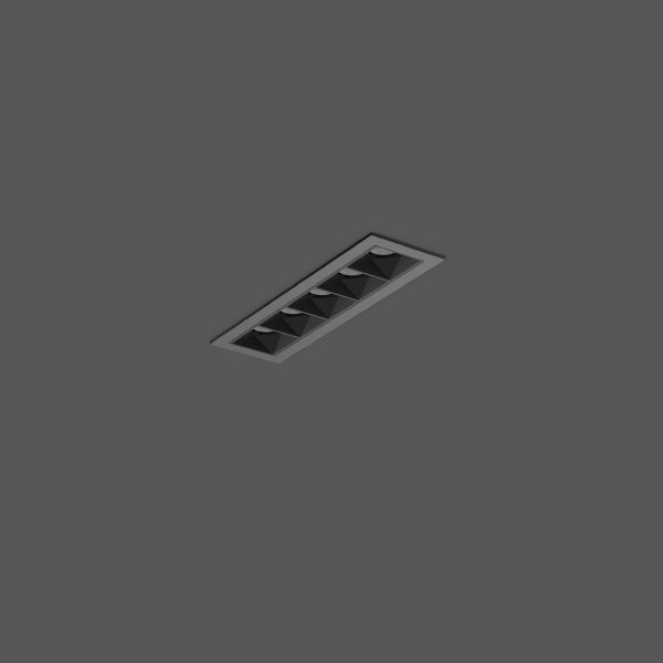 RZB Zimmermann LED-Deckeneinbauleuchte 927, DALI, schwarz, Art.-Nr. 641324.003.76
