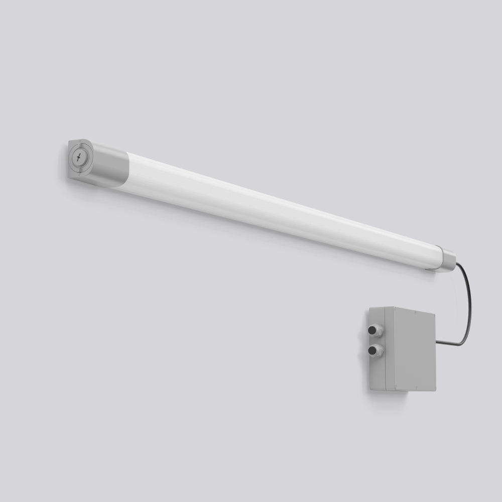 RZB Zimmermann LED-Feuchtraumleuchte 840, ML, EB 3h, grau, Art.-Nr. 672579.009