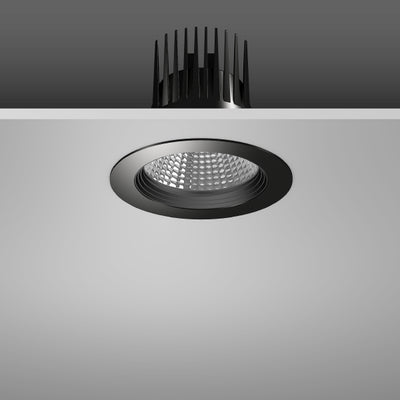RZB Zimmermann LED-Einbaudownlight 927, DALI, schwarz, Art.-Nr. 901763.003.2.76