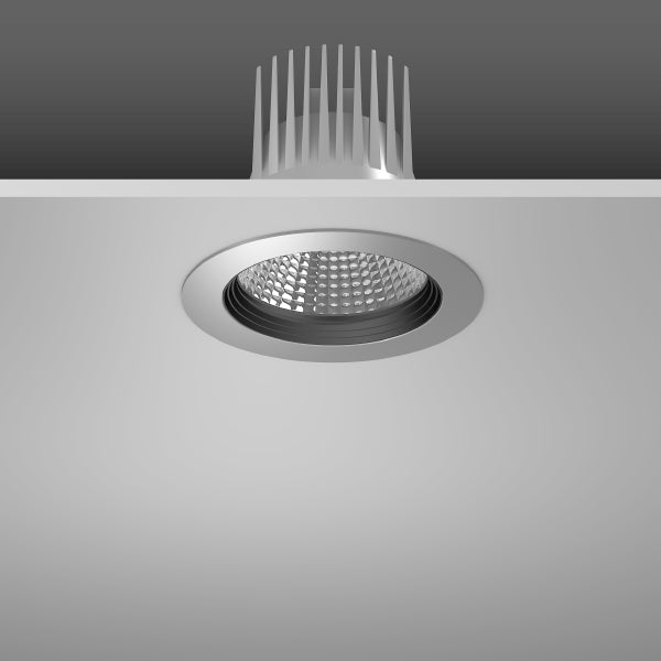 RZB Zimmermann LED-Einbaudownlight 940, silber, Art.-Nr. 901764.004.1