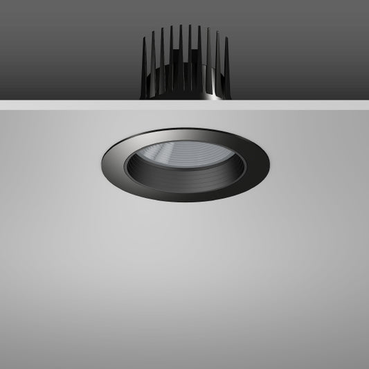 RZB Zimmermann LED-Einbaudownlight 930, DALI, schwarz, Art.-Nr. 901768.003.76