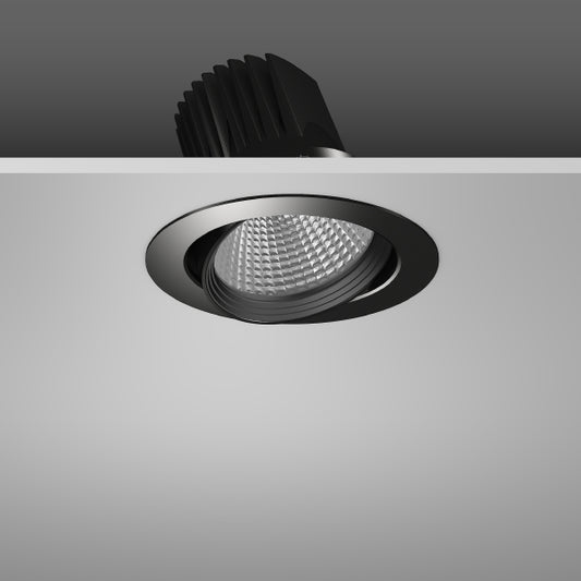 RZB Zimmermann LED-Einbaustrahler 940, DALI, schwarz, Art.-Nr. 911642.003.1.76