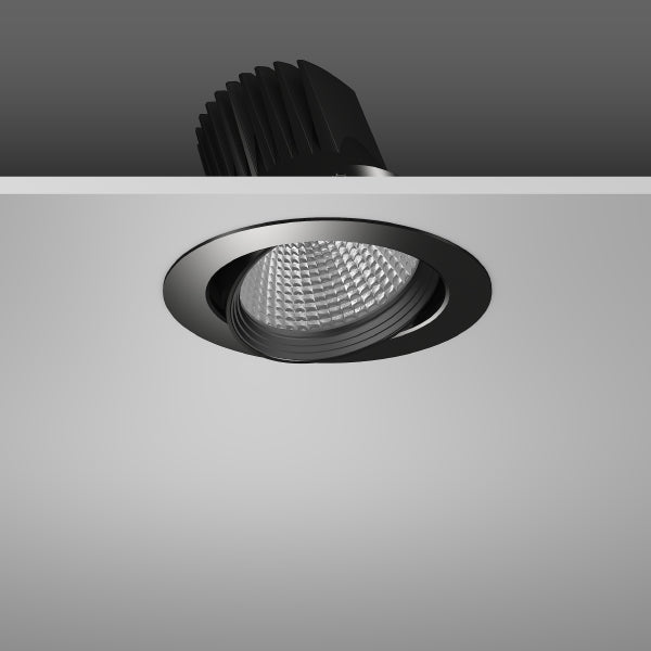 RZB Zimmermann LED-Einbaustrahler 927, DALI, schwarz, Art.-Nr. 911643.003.2.76