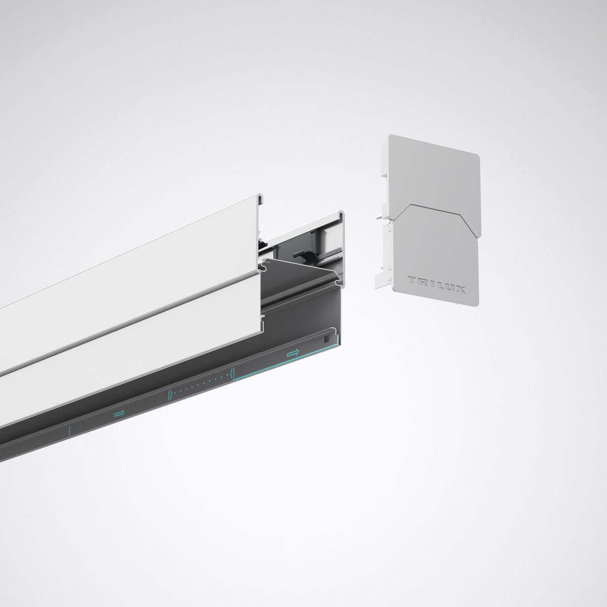 Trilux Kopfstück weiß 078 Ks ind 01, Art.-Nr. 9411900