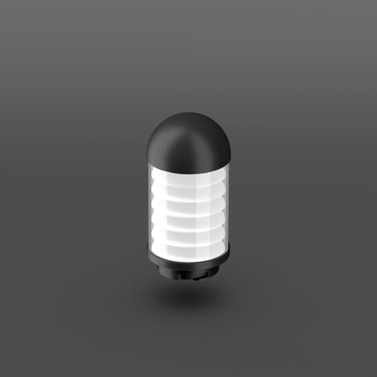 RZB Zimmermann Lamellenblende Alu-Poller mit Kappe, Art.-Nr. 982261.0031