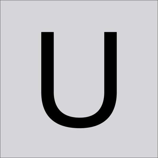RZB Zimmermann Buchstabe "U" 40mm, Art.-Nr. 99220.003.U