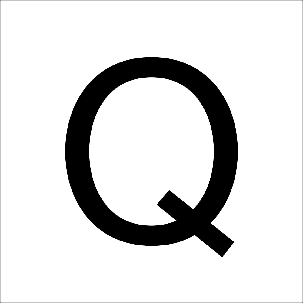 RZB Zimmermann Buchstabe "Q" 200mm, Art.-Nr. 99224.003.Q