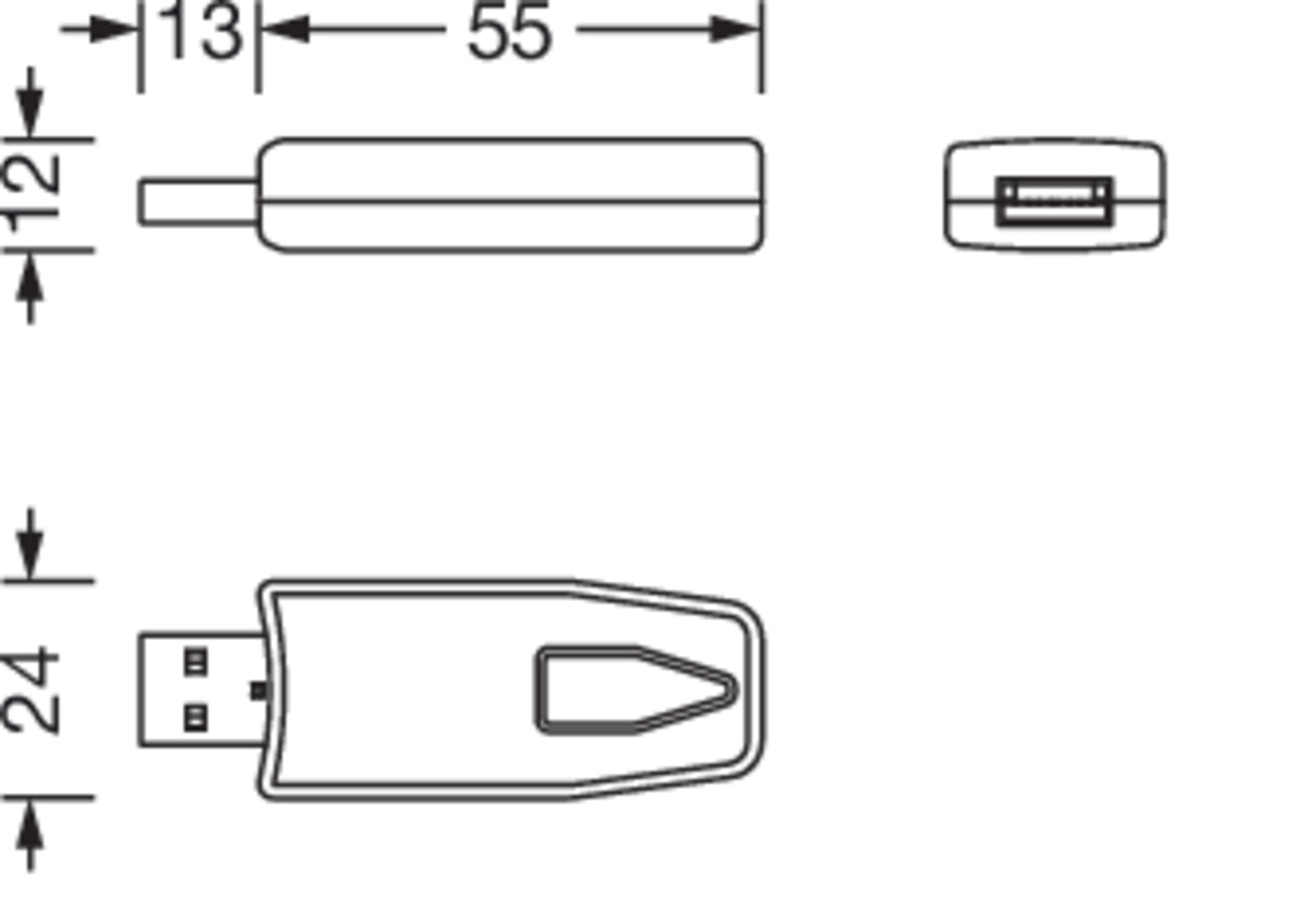 SITECO Connect Wireless Bedieneinheit 5EA40RF01 – Maßzeichnung 2