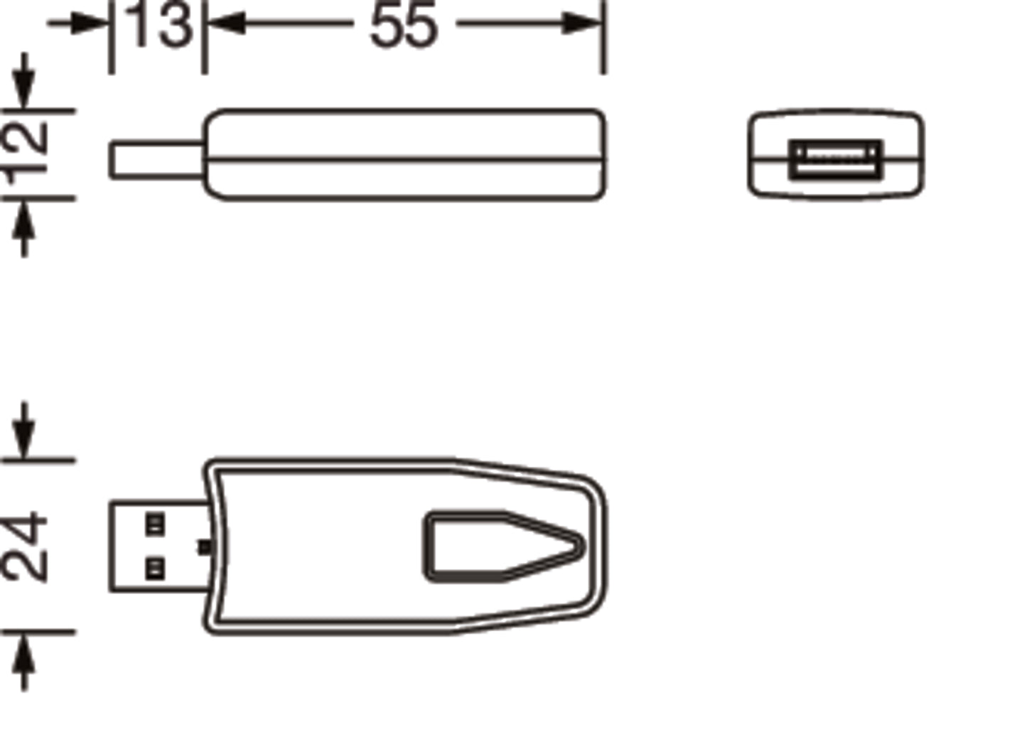SITECO Connect Wireless Bedieneinheit 5EA40RF01 – Maßzeichnung