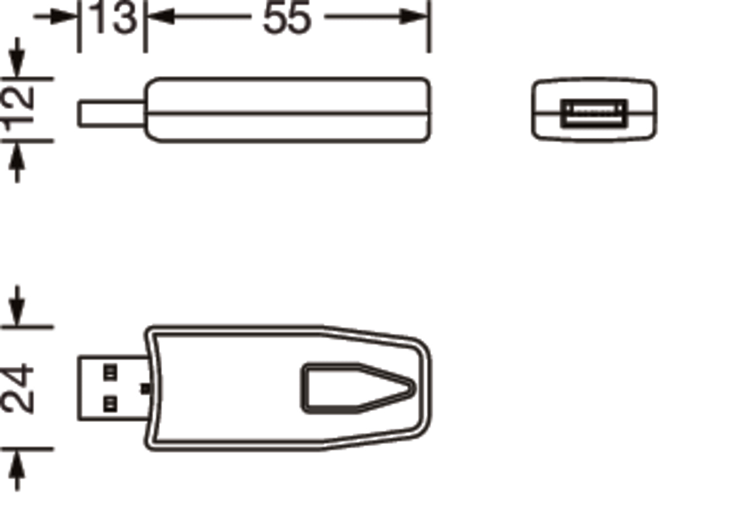SITECO Connect Wireless Bedieneinheit 5EA40RF01 – Maßzeichnung