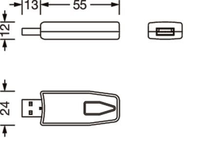 SITECO Connect Wireless Bedieneinheit 5EA40RF01 – Maßzeichnung