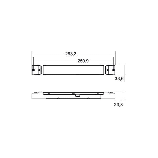 LINEO LED-Konverter 17813000 – Maßzeichnung