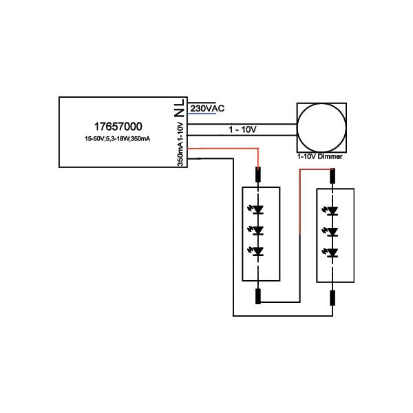 LED-Konverter 17657010 – Maßzeichnung