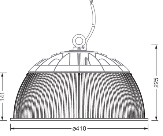 Siteco Maßzeichnung, Art.-Nr. 59HP91001